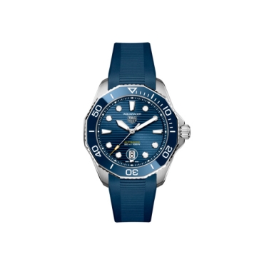 TAG Heuer Aquaracer Professional 300 43mm Blue Dial Steel Blue Rubber Strap