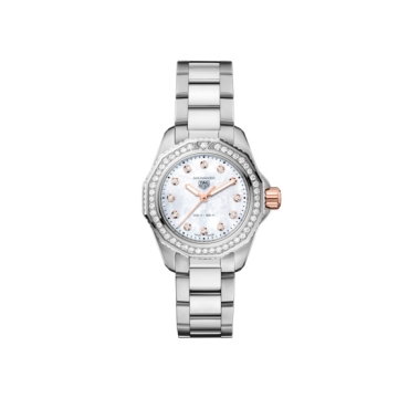 TAG Heuer Aquaracer Professional 200 30mm Opaline Dial with Diamonds Steel