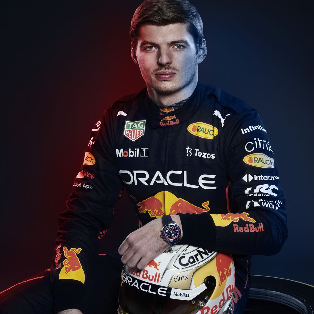 Max Verstappen Red Bull Team Sponsored by Tag Heuer